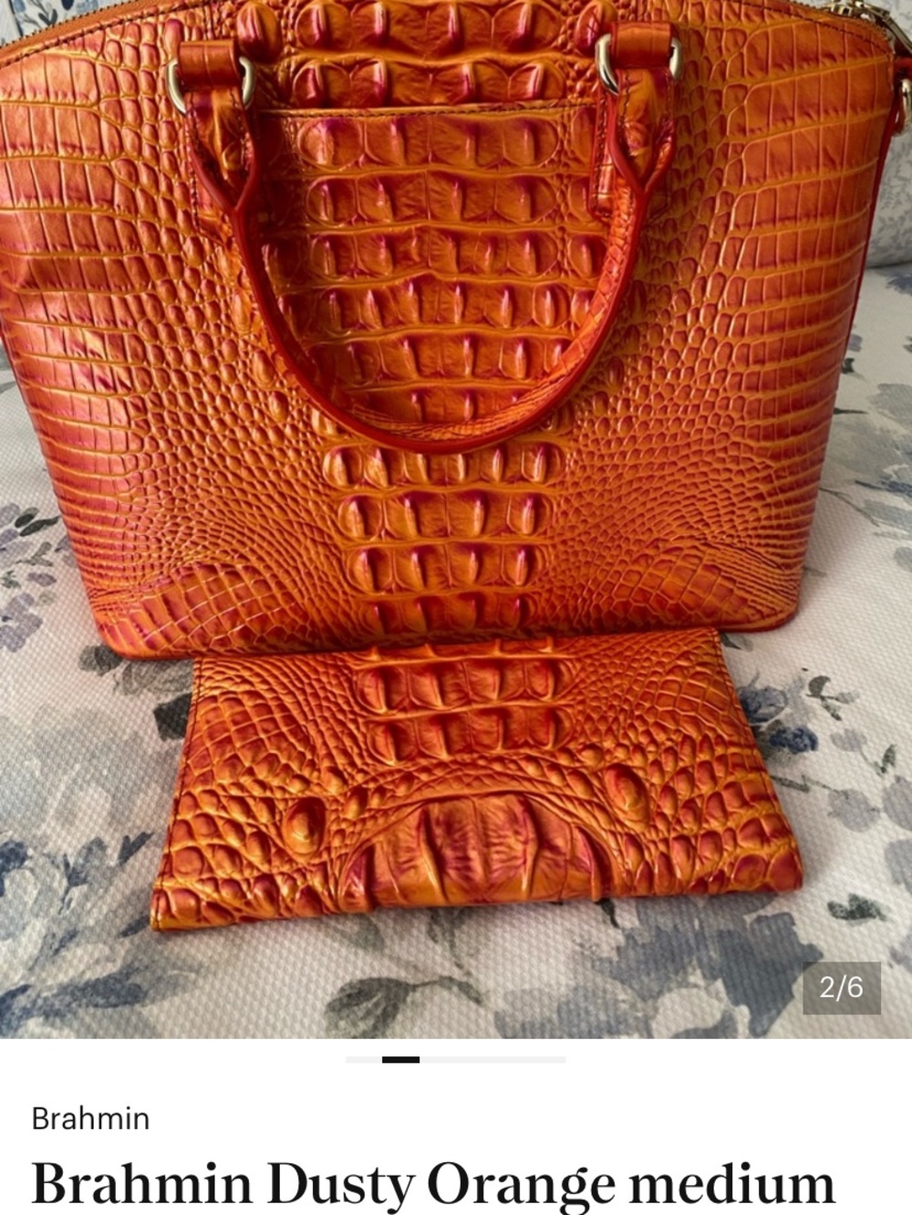Brahmin med Duxbury with wallet. - Picture 2 of 6
